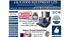 Desktop Screenshot of jnequipment.co.uk
